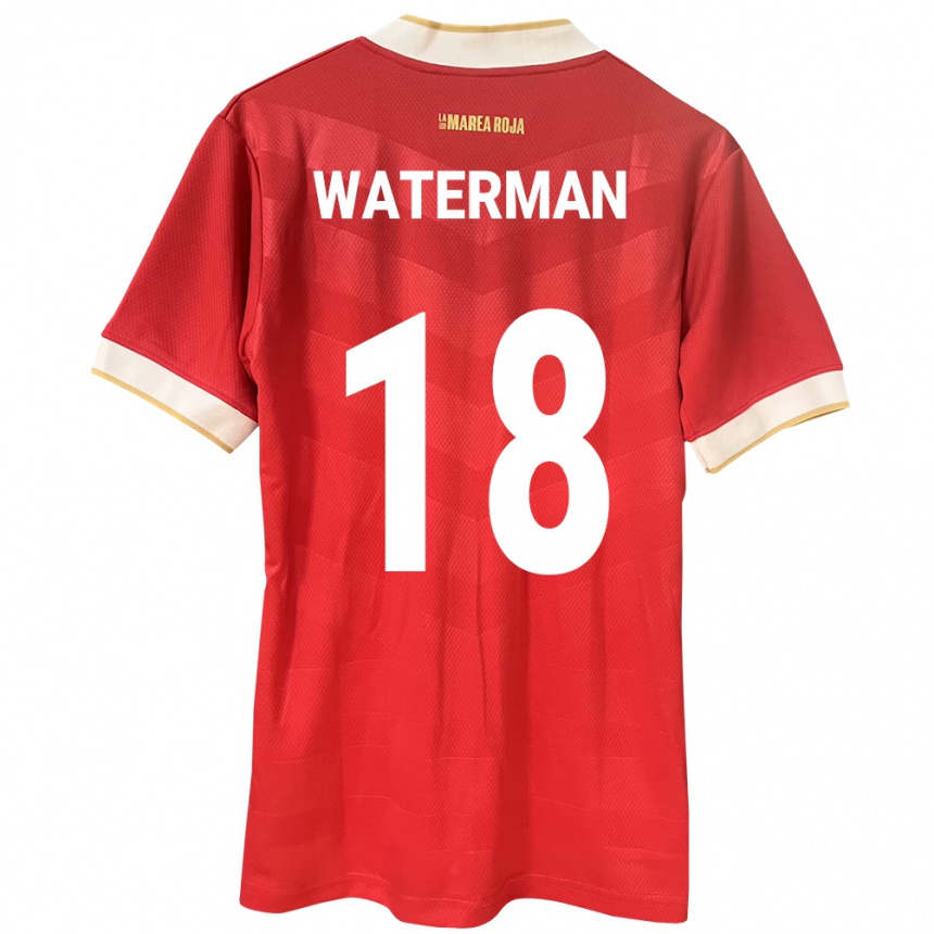 Kids Football Panama Cecilio Waterman #18 Red Home Jersey 24-26 T-Shirt Canada