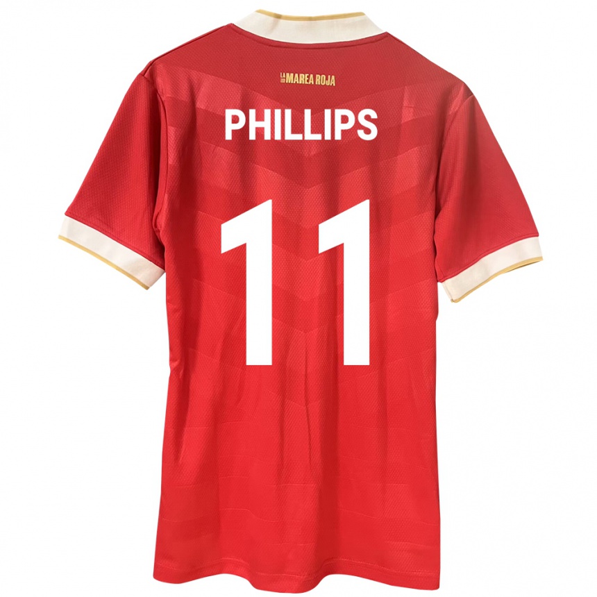 Kids Football Panama Ricardo Phillips #11 Red Home Jersey 24-26 T-Shirt Canada