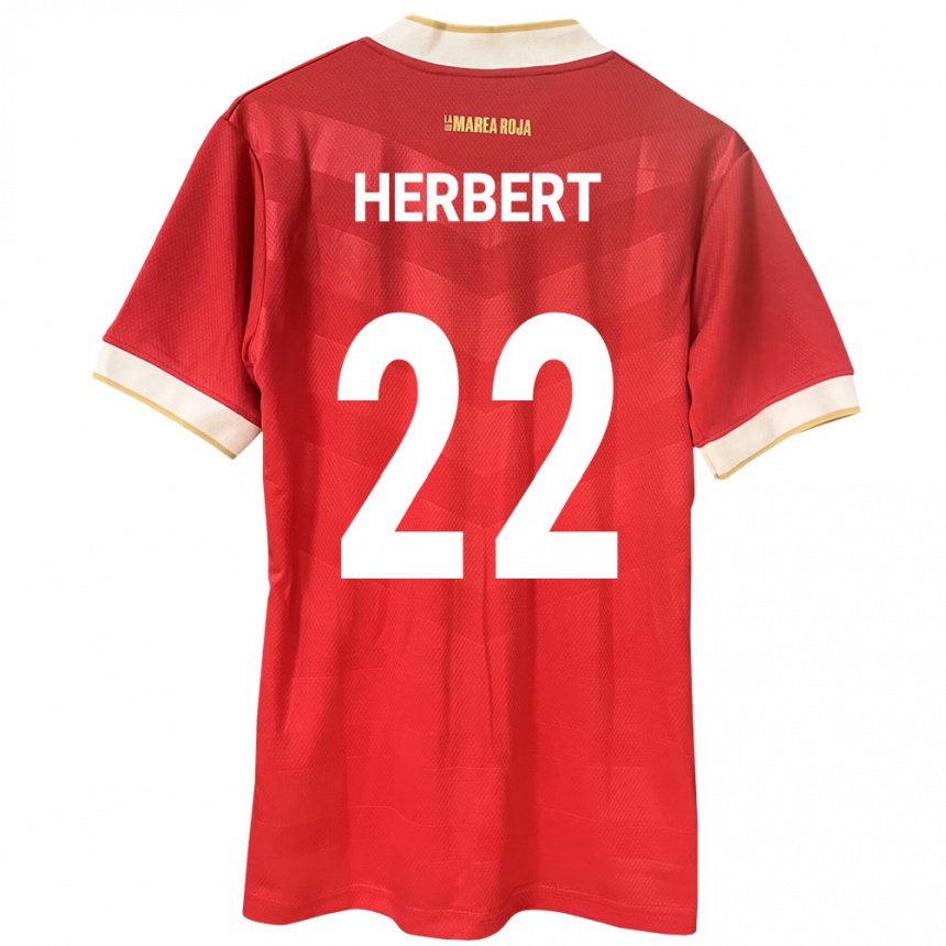 Kids Football Panama Antony Herbert #22 Red Home Jersey 24-26 T-Shirt Canada