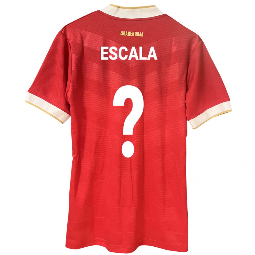 Kids Football Panama Virgilio Escala #0 Red Home Jersey 24-26 T-Shirt Canada