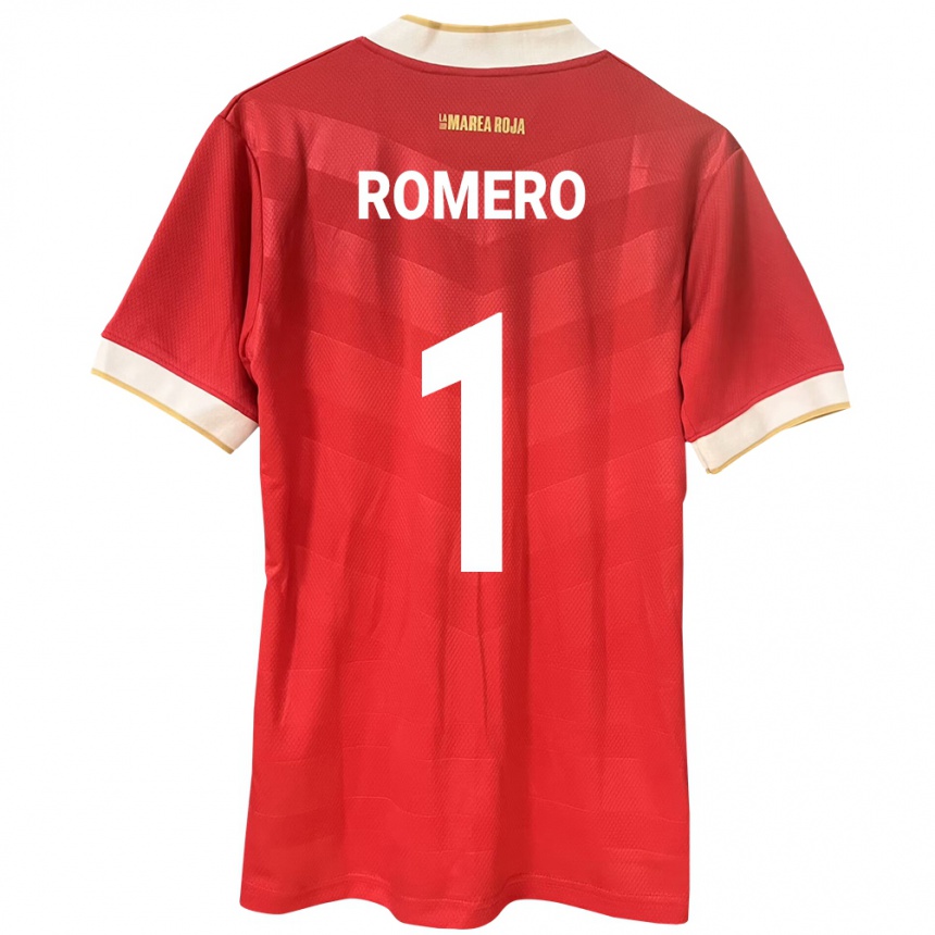 Kids Football Panama Manuel Romero #1 Red Home Jersey 24-26 T-Shirt Canada