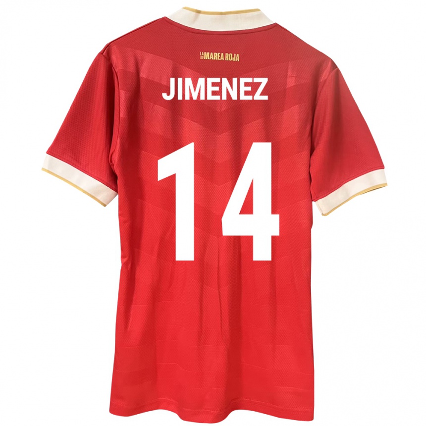 Kids Football Panama Juan Jiménez #14 Red Home Jersey 24-26 T-Shirt Canada