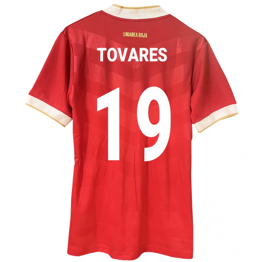 Kids Football Panama Kahir Tovares #19 Red Home Jersey 24-26 T-Shirt Canada