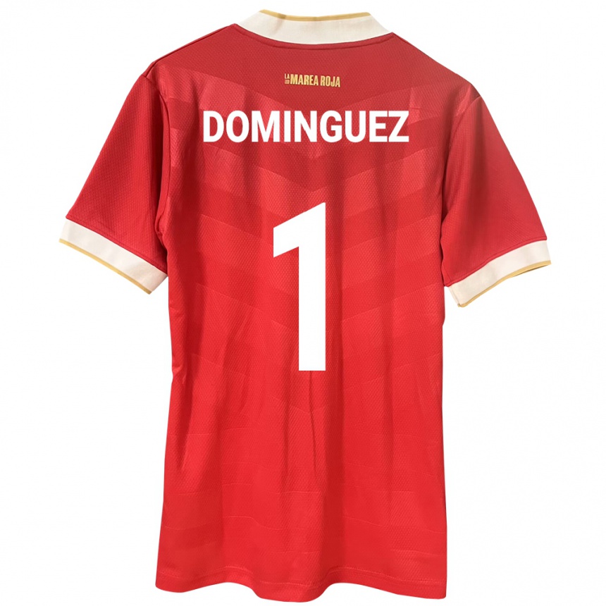 Kids Football Panama Valeska Domínguez #1 Red Home Jersey 24-26 T-Shirt Canada