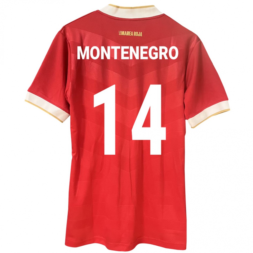 Kids Football Panama Carmen Montenegro #14 Red Home Jersey 24-26 T-Shirt Canada