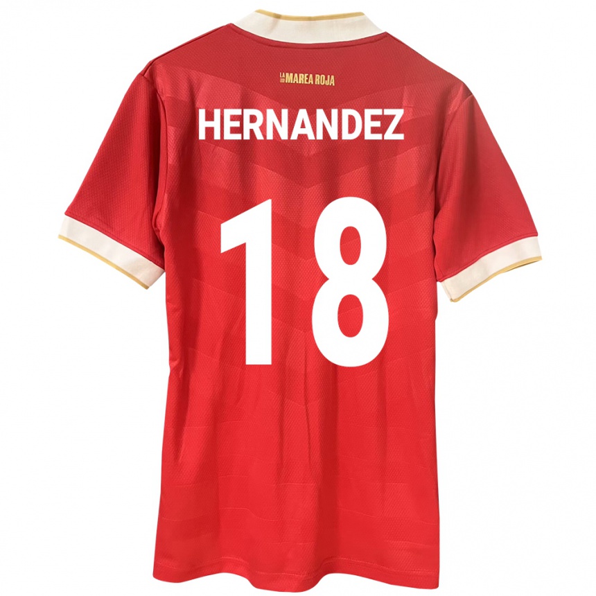 Kids Football Panama Erika Hernández #18 Red Home Jersey 24-26 T-Shirt Canada