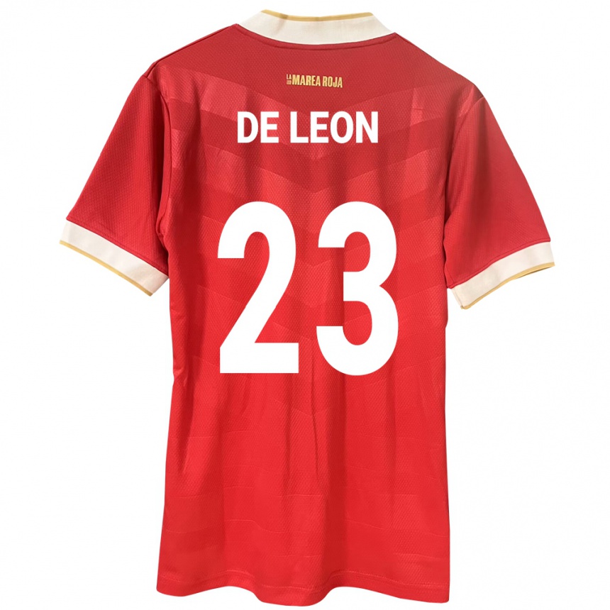 Kids Football Panama Yerenis De León #23 Red Home Jersey 24-26 T-Shirt Canada