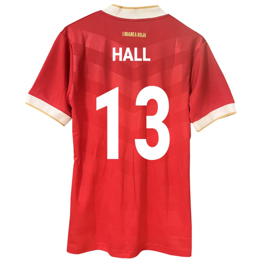 Kids Football Panama Gianna Hall #13 Red Home Jersey 24-26 T-Shirt Canada