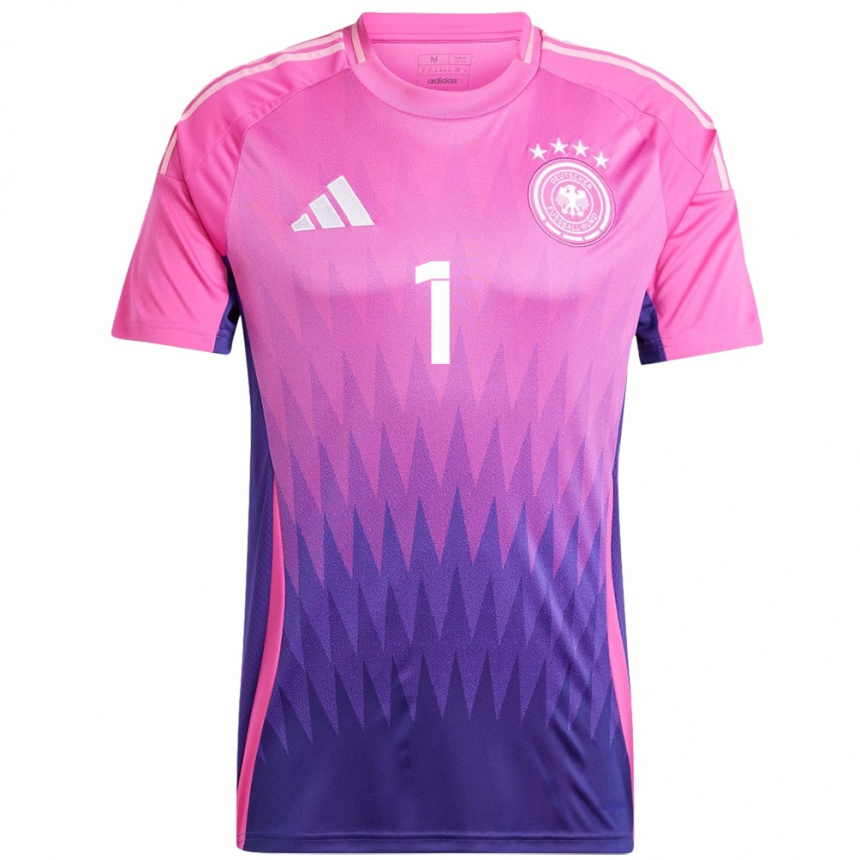 Kids Football Germany Almuth Schult #1 Pink Purple Away Jersey 24-26 T-Shirt Canada