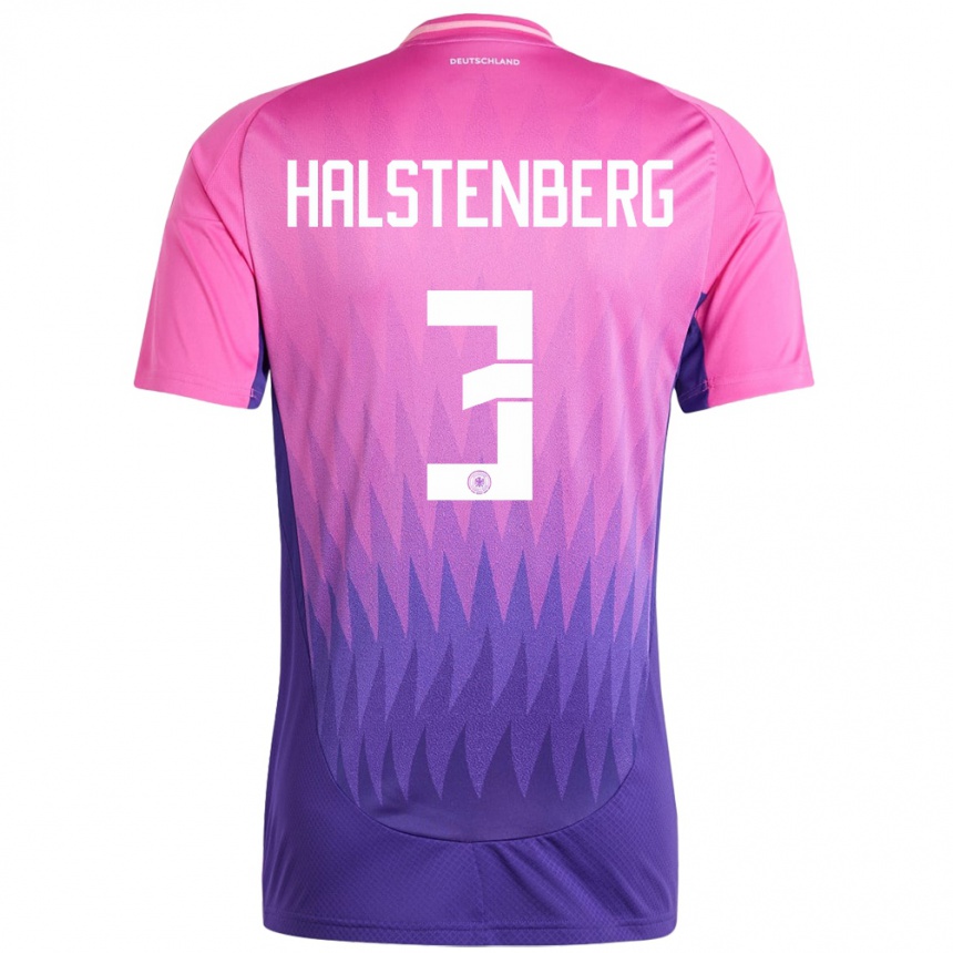 Kids Football Germany Marcel Halstenberg #3 Pink Purple Away Jersey 24-26 T-Shirt Canada