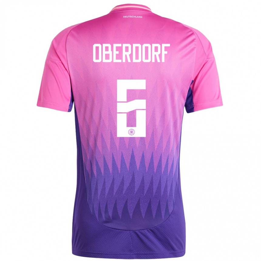 Kids Football Germany Lena Oberdorf #6 Pink Purple Away Jersey 24-26 T-Shirt Canada