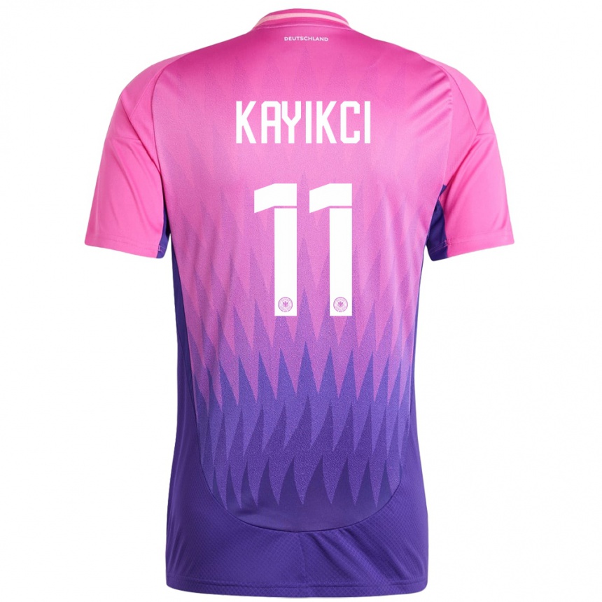 Kids Football Germany Hasret Kayikci #11 Pink Purple Away Jersey 24-26 T-Shirt Canada