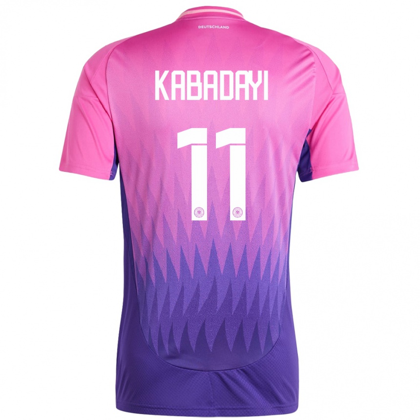 Kids Football Germany Yusuf Kabadayi #11 Pink Purple Away Jersey 24-26 T-Shirt Canada