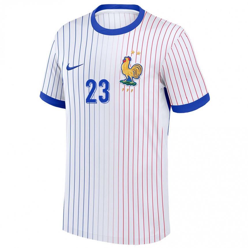 Kids Football France Hawa Cissoko #23 White Away Jersey 24-26 T-Shirt Canada