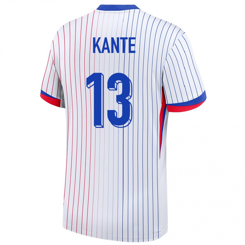 Kids Football France N Golo Kante #13 White Away Jersey 24-26 T-Shirt Canada