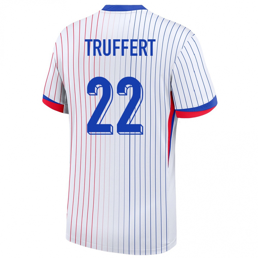 Kids Football France Adrien Truffert #22 White Away Jersey 24-26 T-Shirt Canada