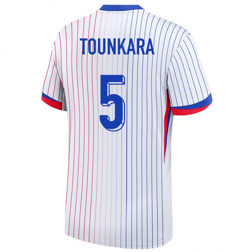 Kids Football France Aissatou Tounkara #5 White Away Jersey 24-26 T-Shirt Canada