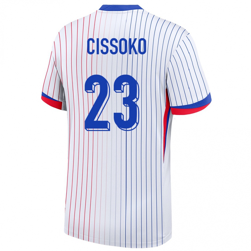 Kids Football France Hawa Cissoko #23 White Away Jersey 24-26 T-Shirt Canada