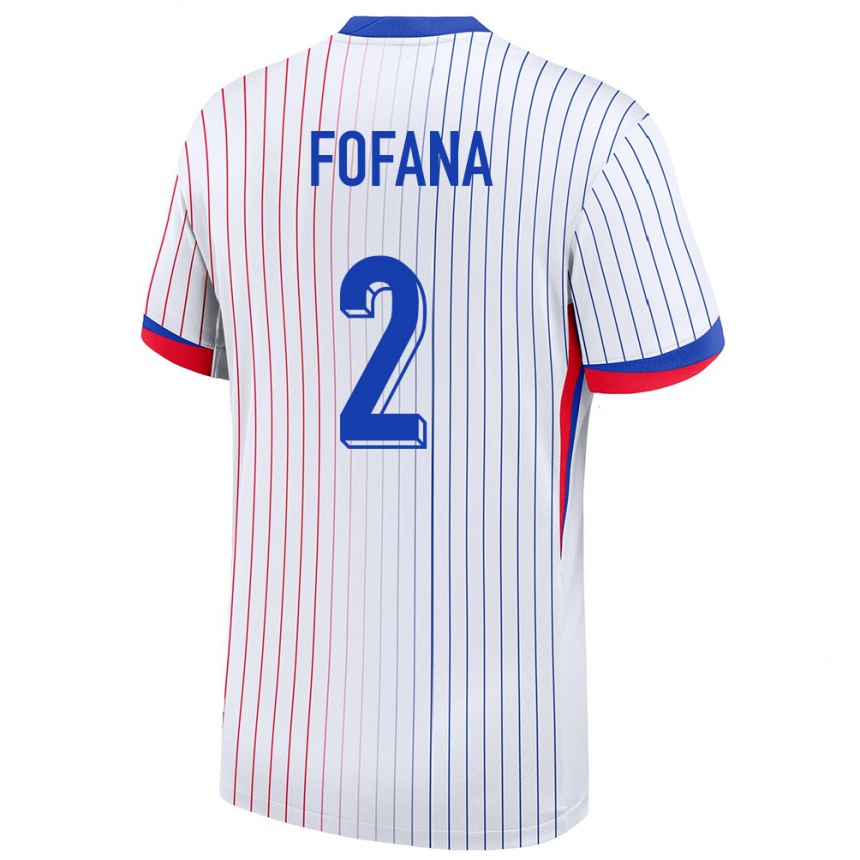 Kids Football France Wesley Fofana #2 White Away Jersey 24-26 T-Shirt Canada