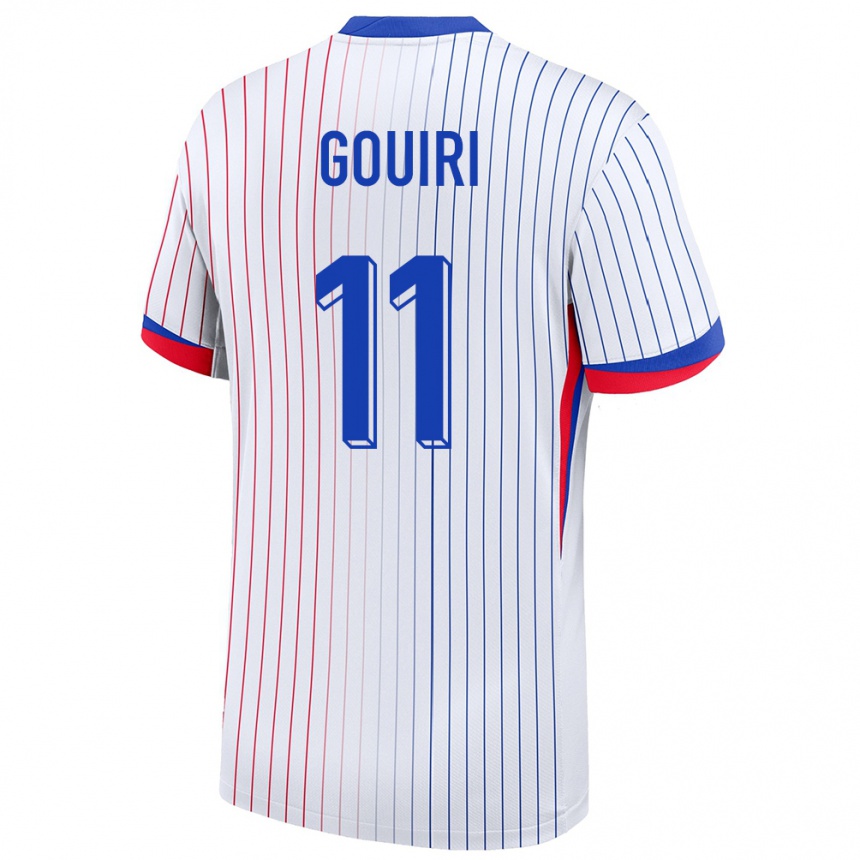 Kids Football France Amine Gouiri #11 White Away Jersey 24-26 T-Shirt Canada