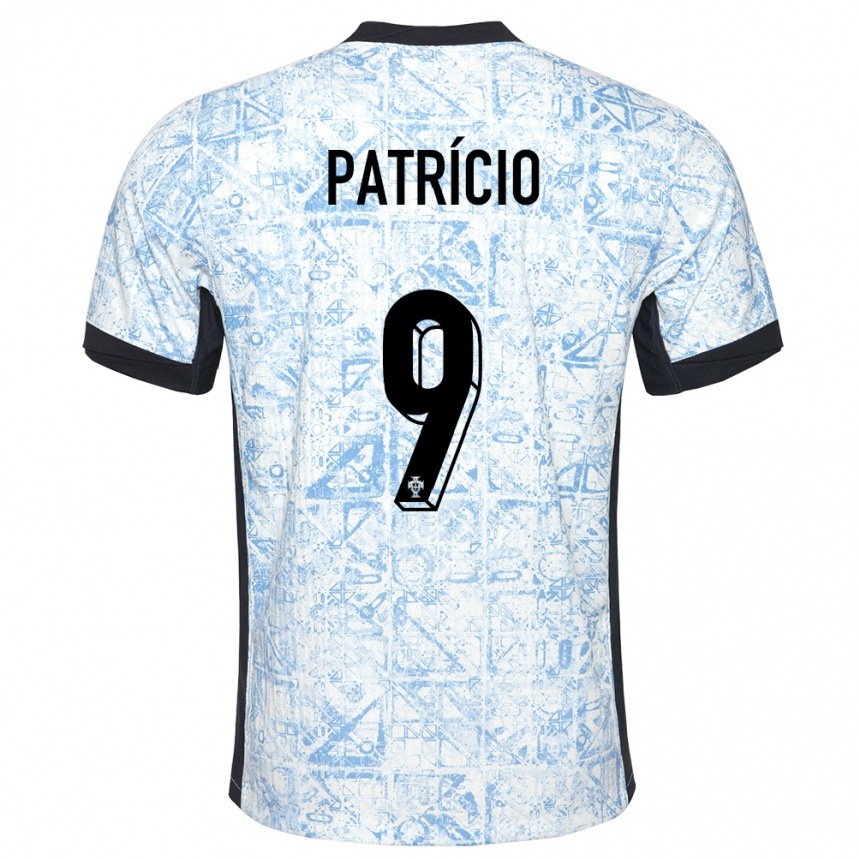 Kids Football Portugal Nuno Patricio #9 Cream Blue Away Jersey 24-26 T-Shirt Canada