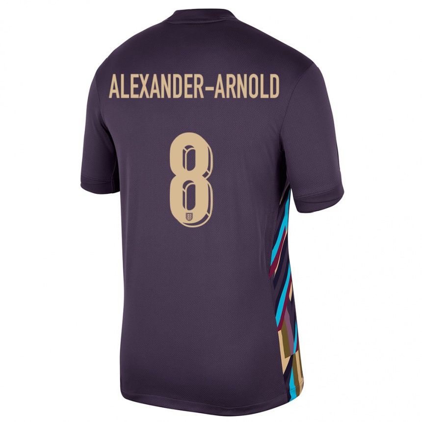 Kids Football England Trent Alexander-Arnold #8 Dark Raisin Away Jersey 24-26 T-Shirt Canada