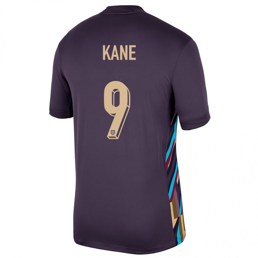 Kids Football England Harry Kane #9 Dark Raisin Away Jersey 24-26 T-Shirt Canada