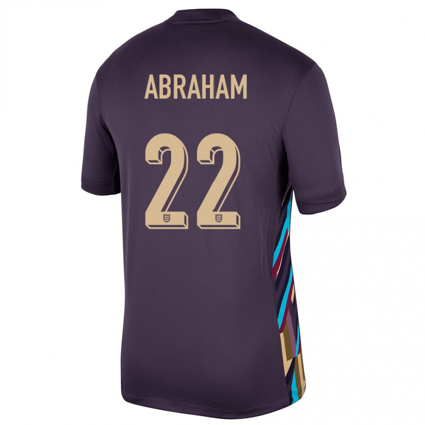 Kids Football England Tammy Abraham #22 Dark Raisin Away Jersey 24-26 T-Shirt Canada