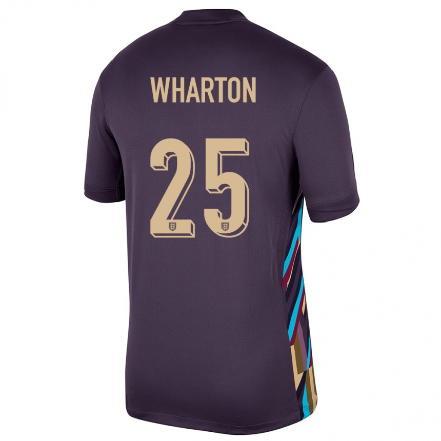 Kids Football England Adam Wharton #25 Dark Raisin Away Jersey 24-26 T-Shirt Canada