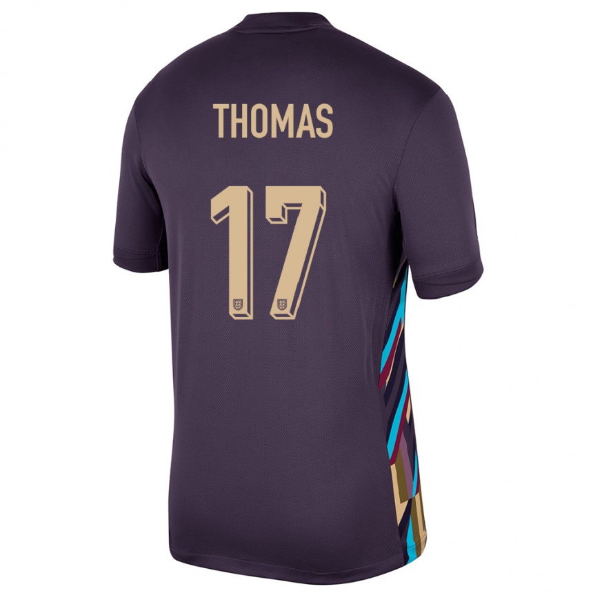 Kids Football England Luke Thomas #17 Dark Raisin Away Jersey 24-26 T-Shirt Canada