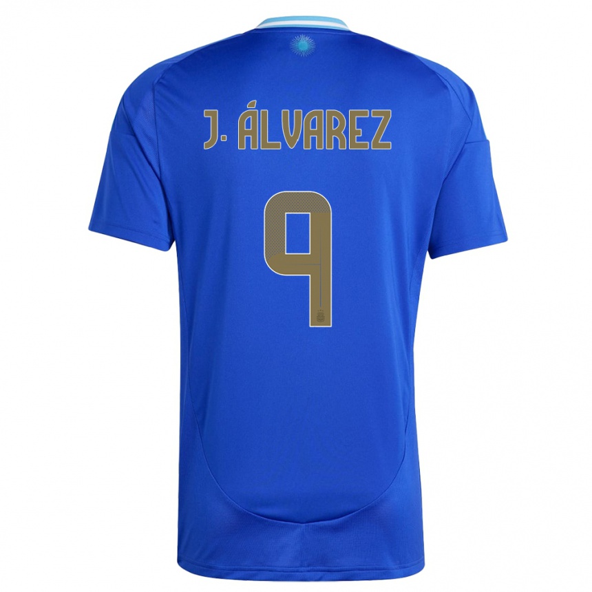 Kids Football Argentina Julian Alvarez #9 Blue Away Jersey 24-26 T-Shirt Canada