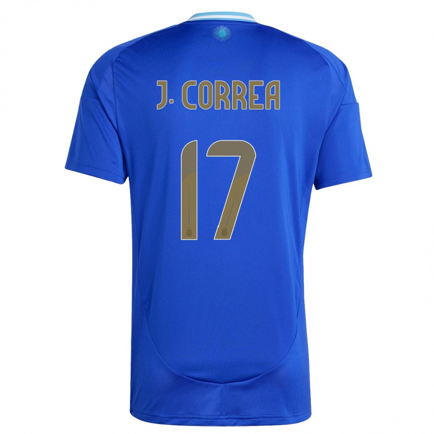 Kids Football Argentina Joaquin Correa #17 Blue Away Jersey 24-26 T-Shirt Canada