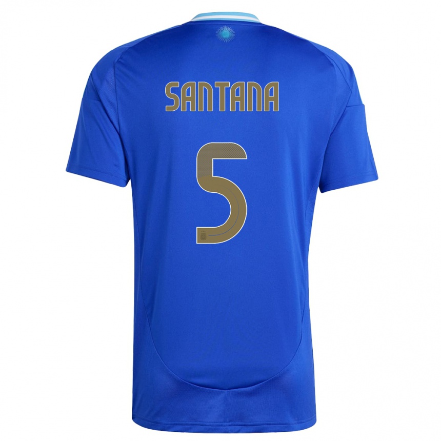 Kids Football Argentina Vanesa Santana #5 Blue Away Jersey 24-26 T-Shirt Canada