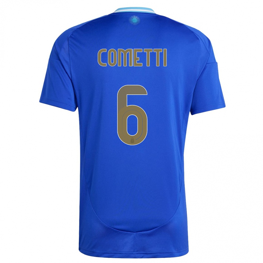 Kids Football Argentina Aldana Cometti #6 Blue Away Jersey 24-26 T-Shirt Canada