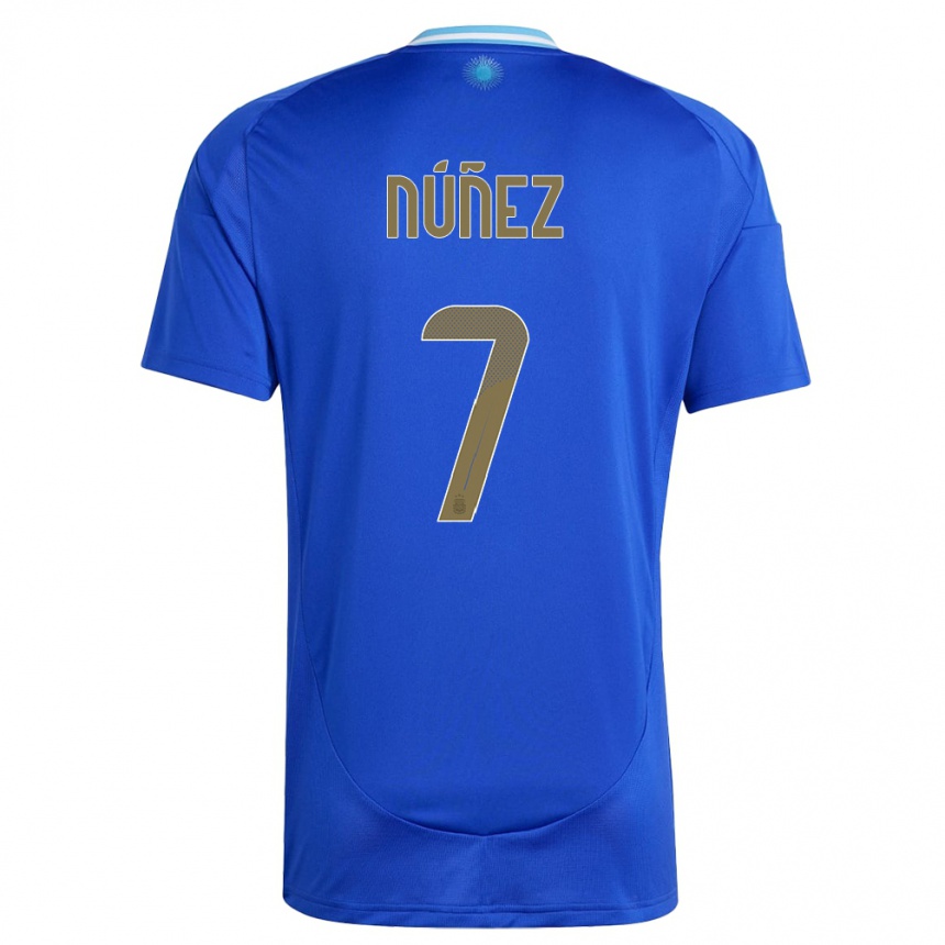 Kids Football Argentina Romina Nunez #7 Blue Away Jersey 24-26 T-Shirt Canada