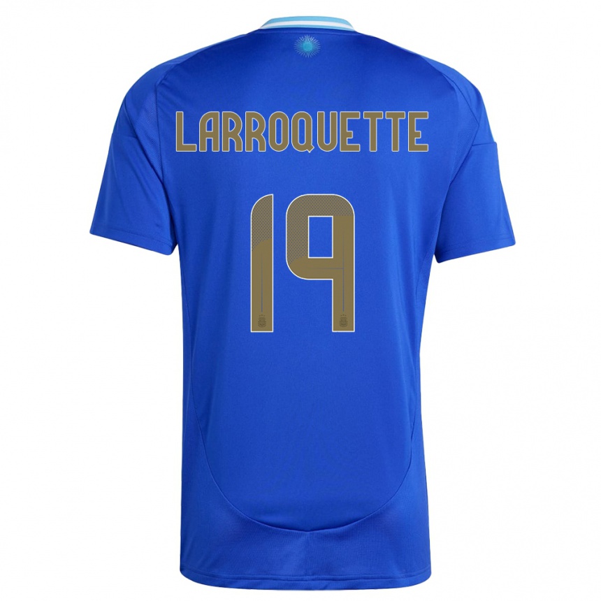 Kids Football Argentina Mariana Larroquette #19 Blue Away Jersey 24-26 T-Shirt Canada