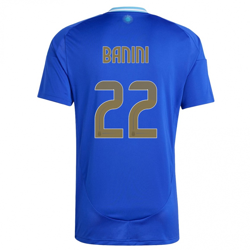 Kids Football Argentina Estefania Banini #22 Blue Away Jersey 24-26 T-Shirt Canada