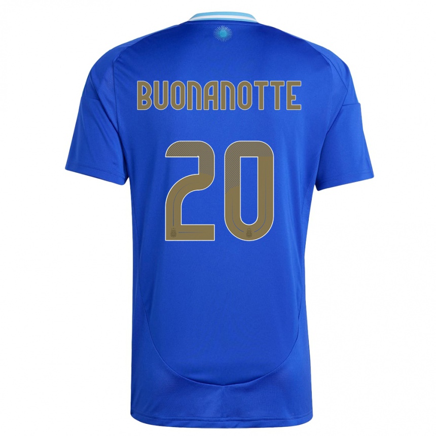 Kids Football Argentina Facundo Buonanotte #20 Blue Away Jersey 24-26 T-Shirt Canada