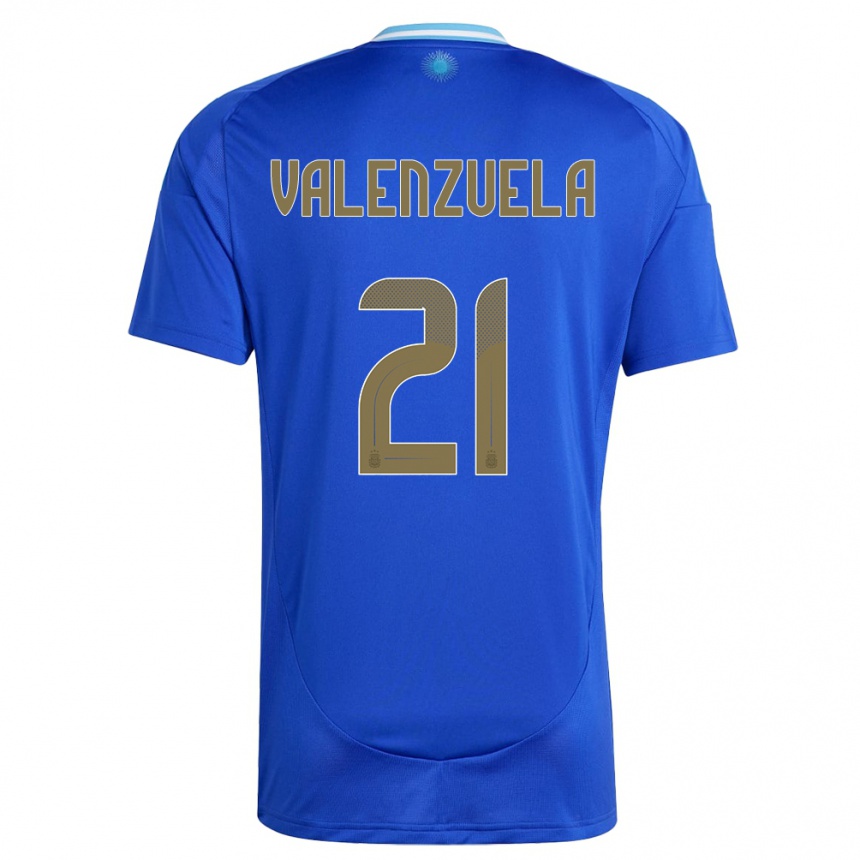 Kids Football Argentina Fernando Valenzuela #21 Blue Away Jersey 24-26 T-Shirt Canada