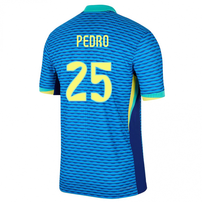 Kids Football Brazil Pedro #25 Blue Away Jersey 24-26 T-Shirt Canada