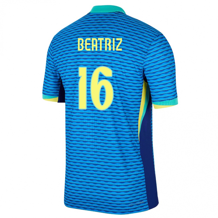 Kids Football Brazil Beatriz #16 Blue Away Jersey 24-26 T-Shirt Canada