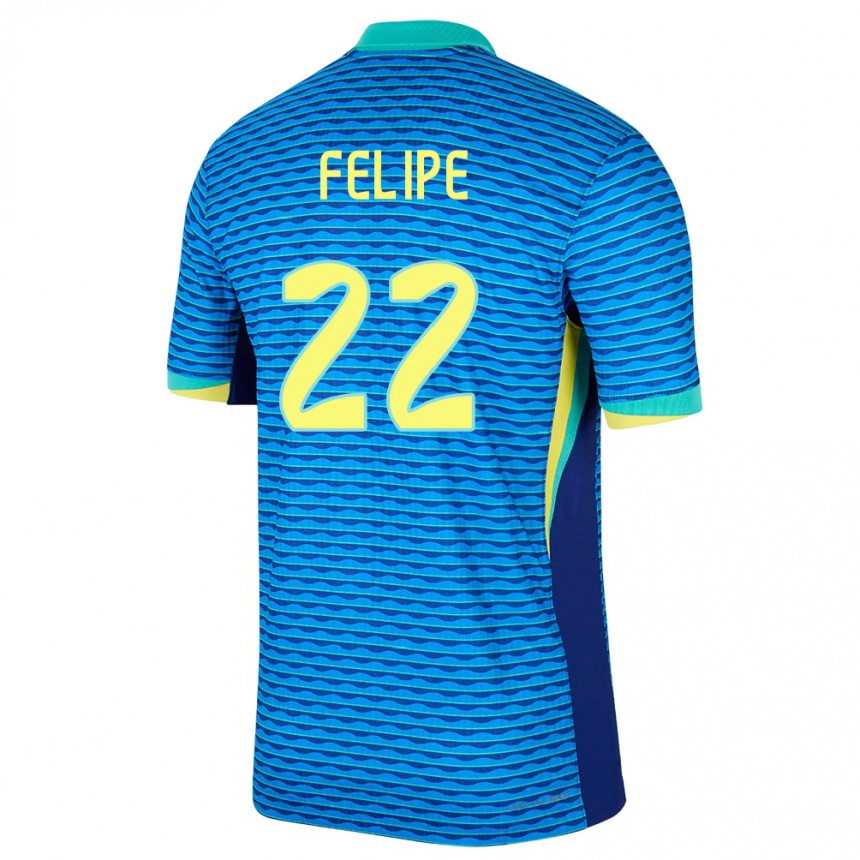 Kids Football Brazil Cayo Felipe #22 Blue Away Jersey 24-26 T-Shirt Canada