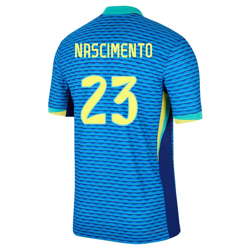 Kids Football Brazil Matheus Nascimento #23 Blue Away Jersey 24-26 T-Shirt Canada