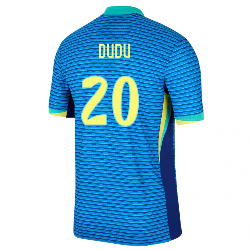 Kids Football Brazil Dudu #20 Blue Away Jersey 24-26 T-Shirt Canada