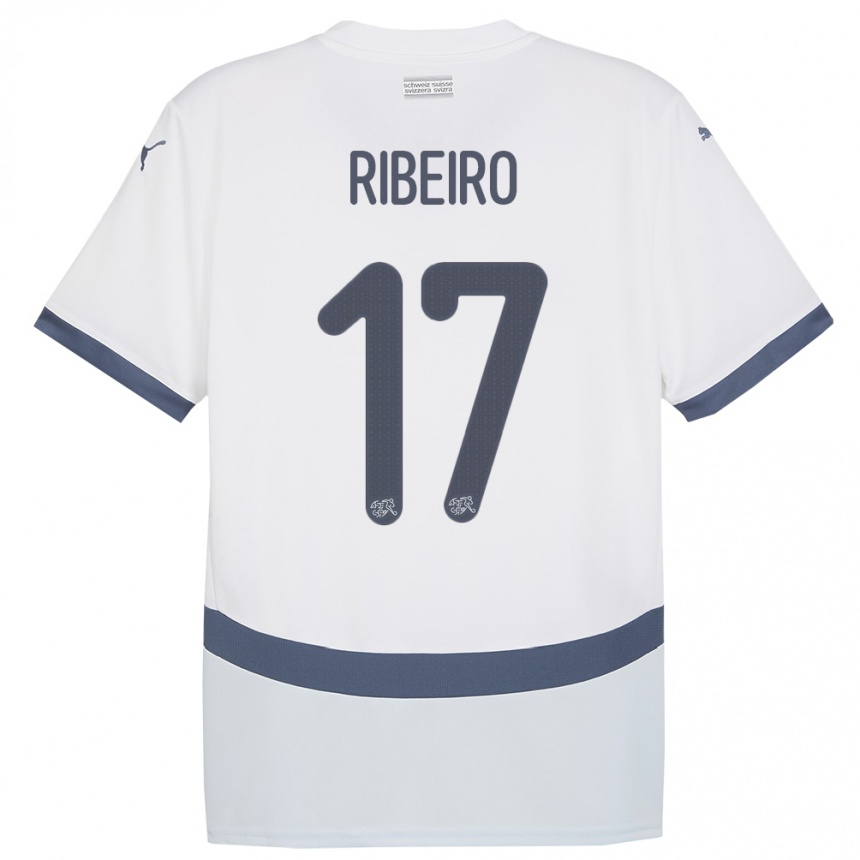 Kids Football Switzerland Joel Ribeiro #17 White Away Jersey 24-26 T-Shirt Canada