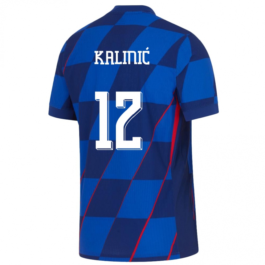 Kids Football Croatia Lovre Kalinic #12 Blue Away Jersey 24-26 T-Shirt Canada