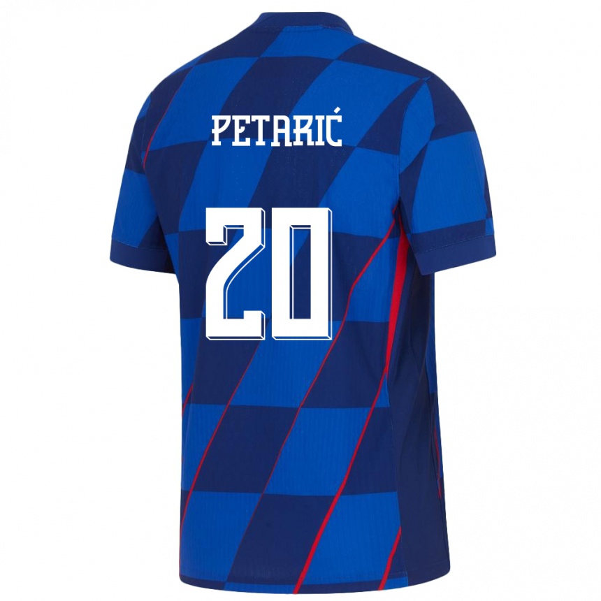 Kids Football Croatia Nika Petaric #20 Blue Away Jersey 24-26 T-Shirt Canada