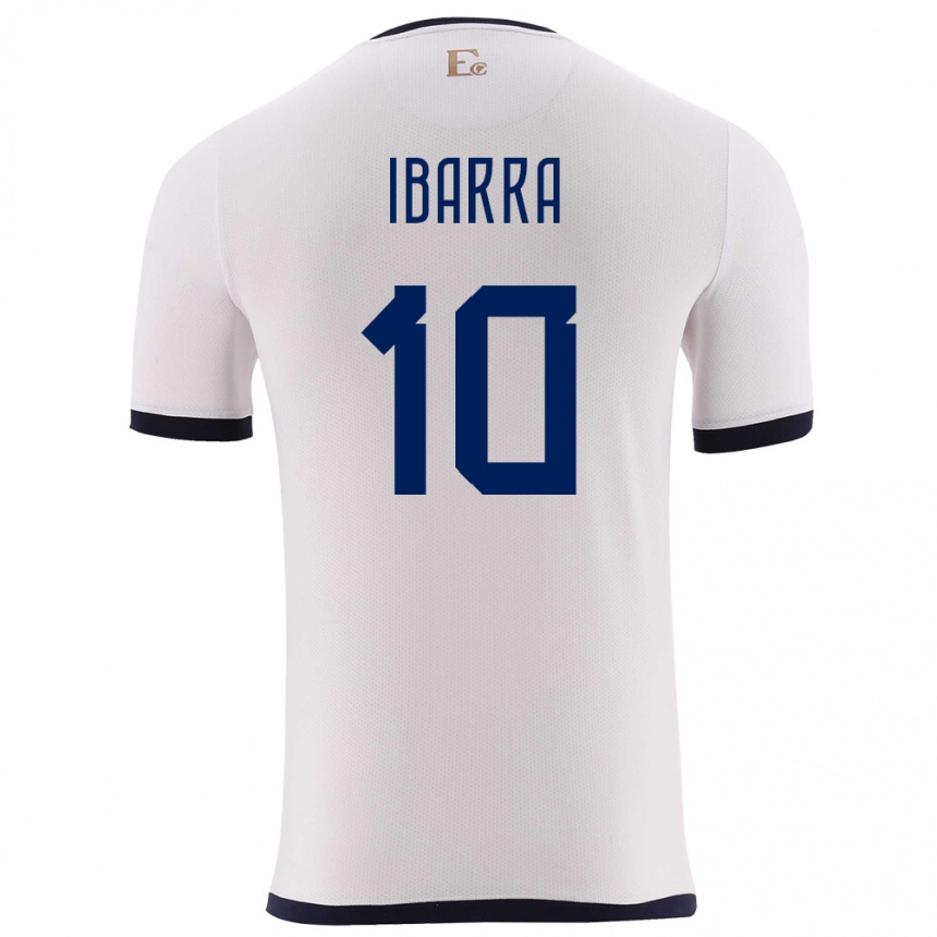 Kids Football Ecuador Romario Ibarra #10 White Away Jersey 24-26 T-Shirt Canada