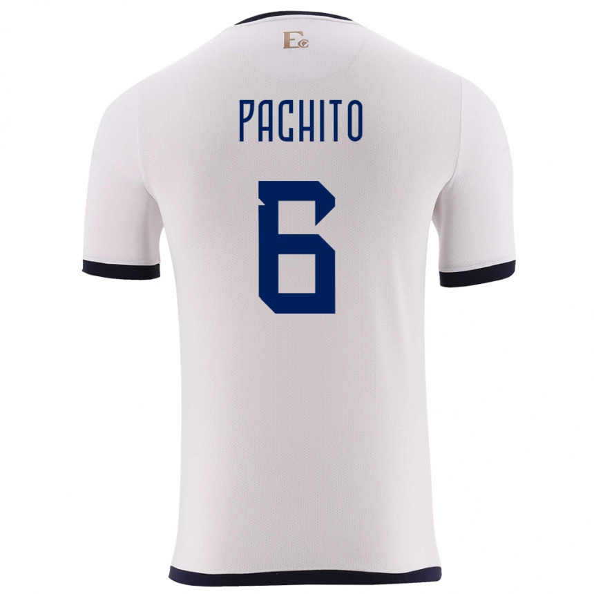 Kids Football Ecuador Angelica Pachito #6 White Away Jersey 24-26 T-Shirt Canada