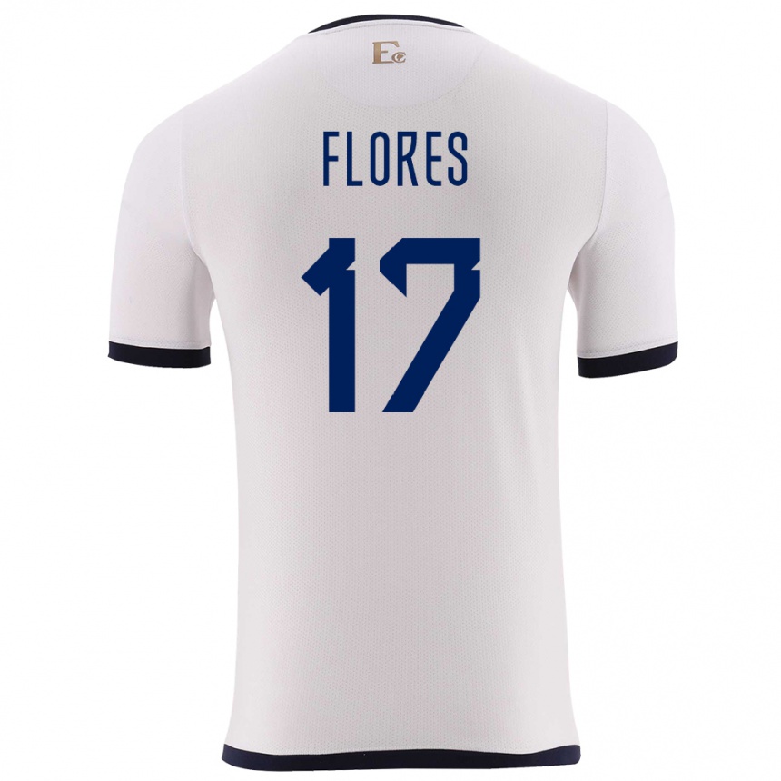 Kids Football Ecuador Karen Flores #17 White Away Jersey 24-26 T-Shirt Canada